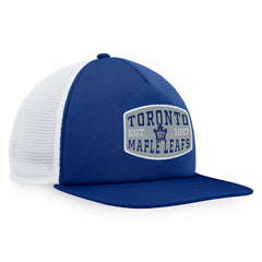 NHL Toronto Maple Leafs Fanatics Foam Front Patch Trucker Snapback Hat - Blue/White