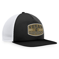 NHL Vegas Golden Knights Fanatics Foam Front Patch Trucker Snapback Hat - Black/White