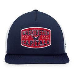 NHL Washington Capitals Fanatics Foam Front Patch Trucker Snapback Hat - Navy/White