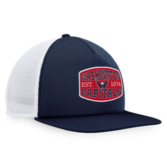 NHL Washington Capitals Fanatics Foam Front Patch Trucker Snapback Hat - Navy/White