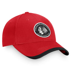 NHL Chicago Blackhawks Fanatics Fundamental Adjustable Hat - Red