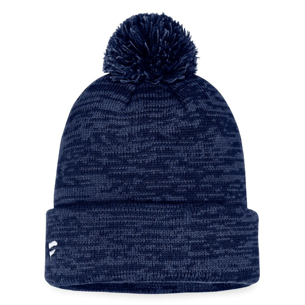 NHL St. Louis Blues Fanatics Fundamental Cuffed Knit Hat with Pom - Navy