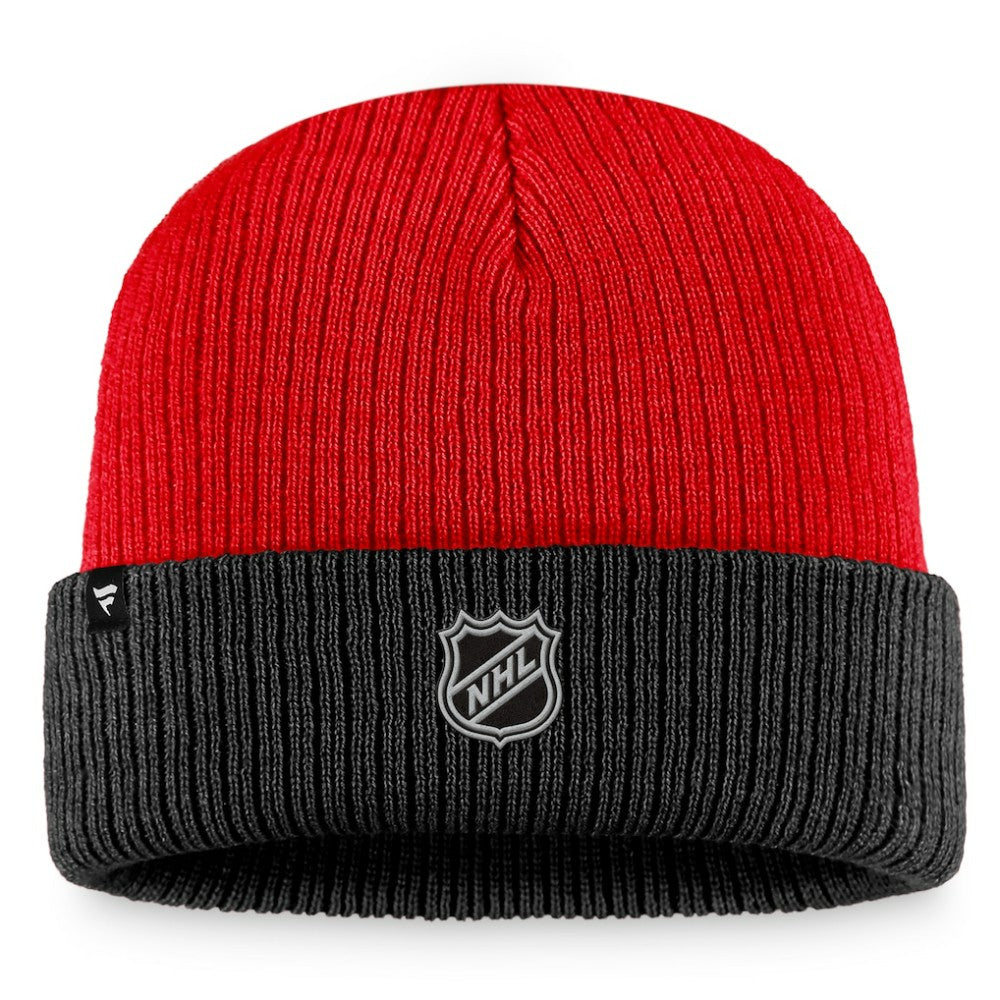 NHL Ottawa Senators Fanatics Heritage Vintage Cuffed Knit Hat - Red/Black