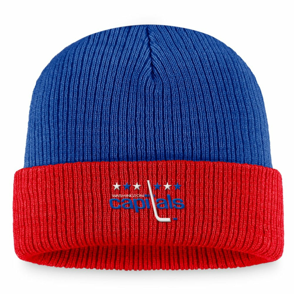 NHL Washington Capitals Fanatics Heritage Vintage Cuffed Knit Hat - Blue/Red
