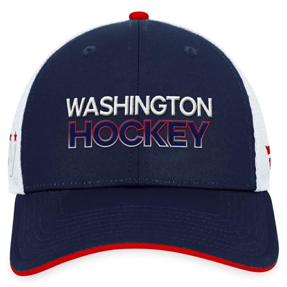 NHL Washington Capitals Fanatics Authentic Pro Alternate Jersey Trucker Adjustable Hat - Navy