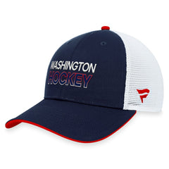 NHL Washington Capitals Fanatics Authentic Pro Alternate Jersey Trucker Adjustable Hat - Navy