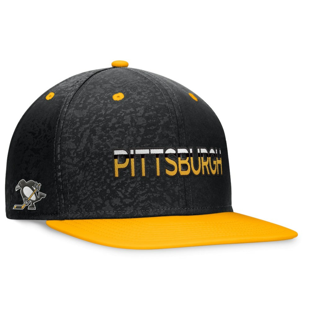 NHL Pittsburgh Penguins Fanatics Authentic Pro Alternate Jersey Snapback Hat - Black/Gold