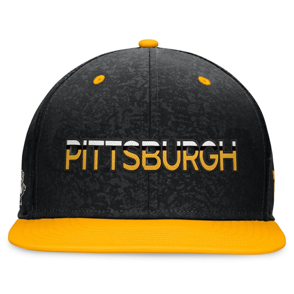 NHL Pittsburgh Penguins Fanatics Authentic Pro Alternate Jersey Snapback Hat - Black/Gold