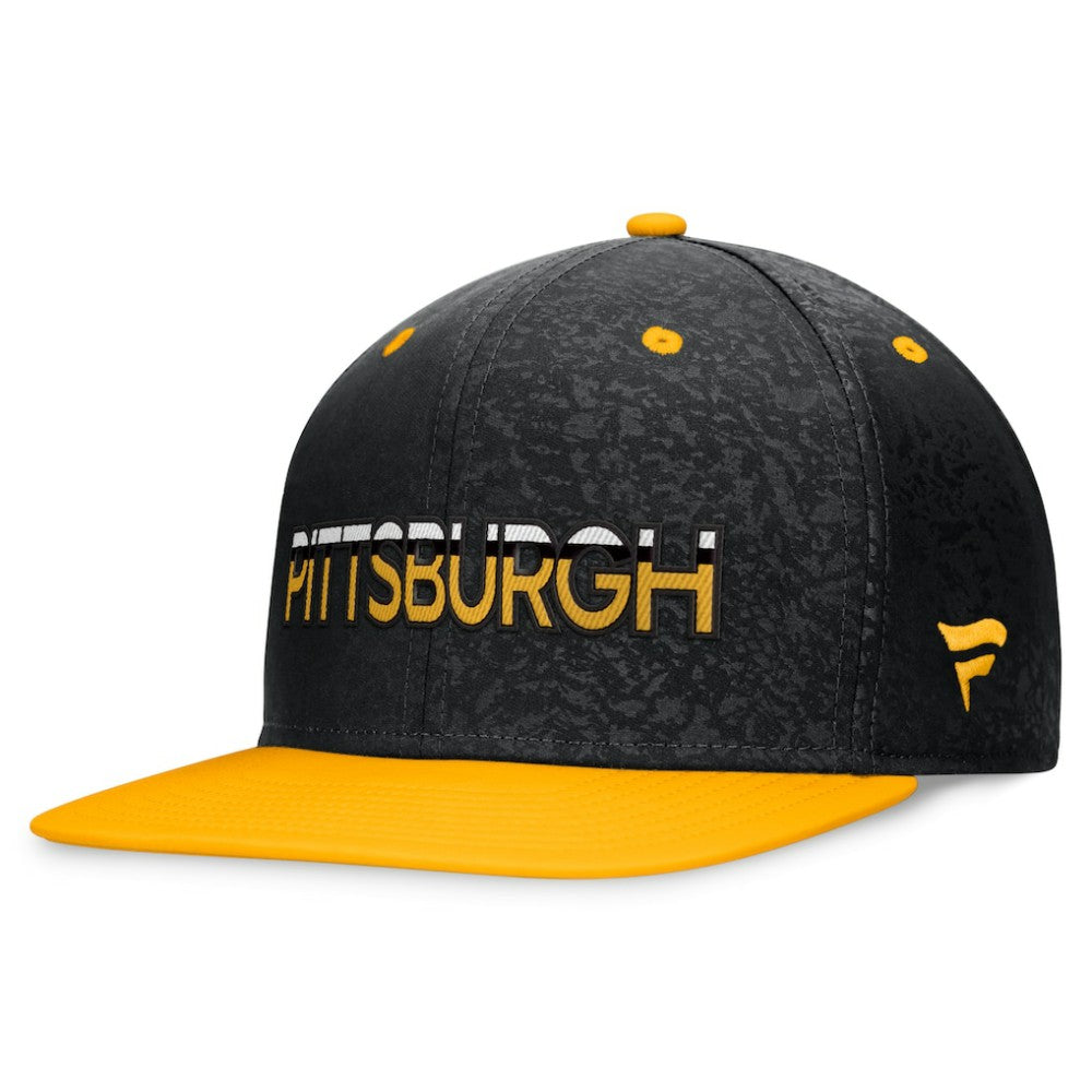 NHL Pittsburgh Penguins Fanatics Authentic Pro Alternate Jersey Snapback Hat - Black/Gold