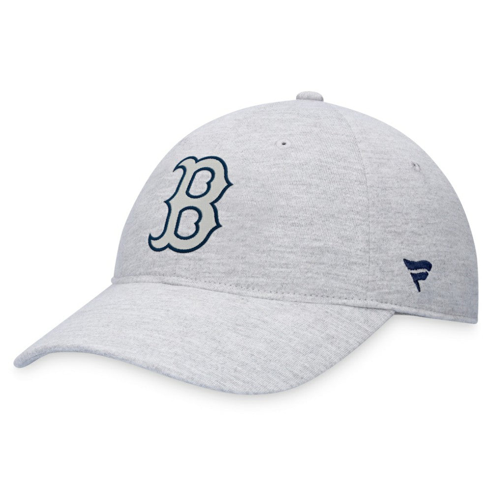 Boston Red Sox Fanatics Logo Adjustable Hat - Gray Hats