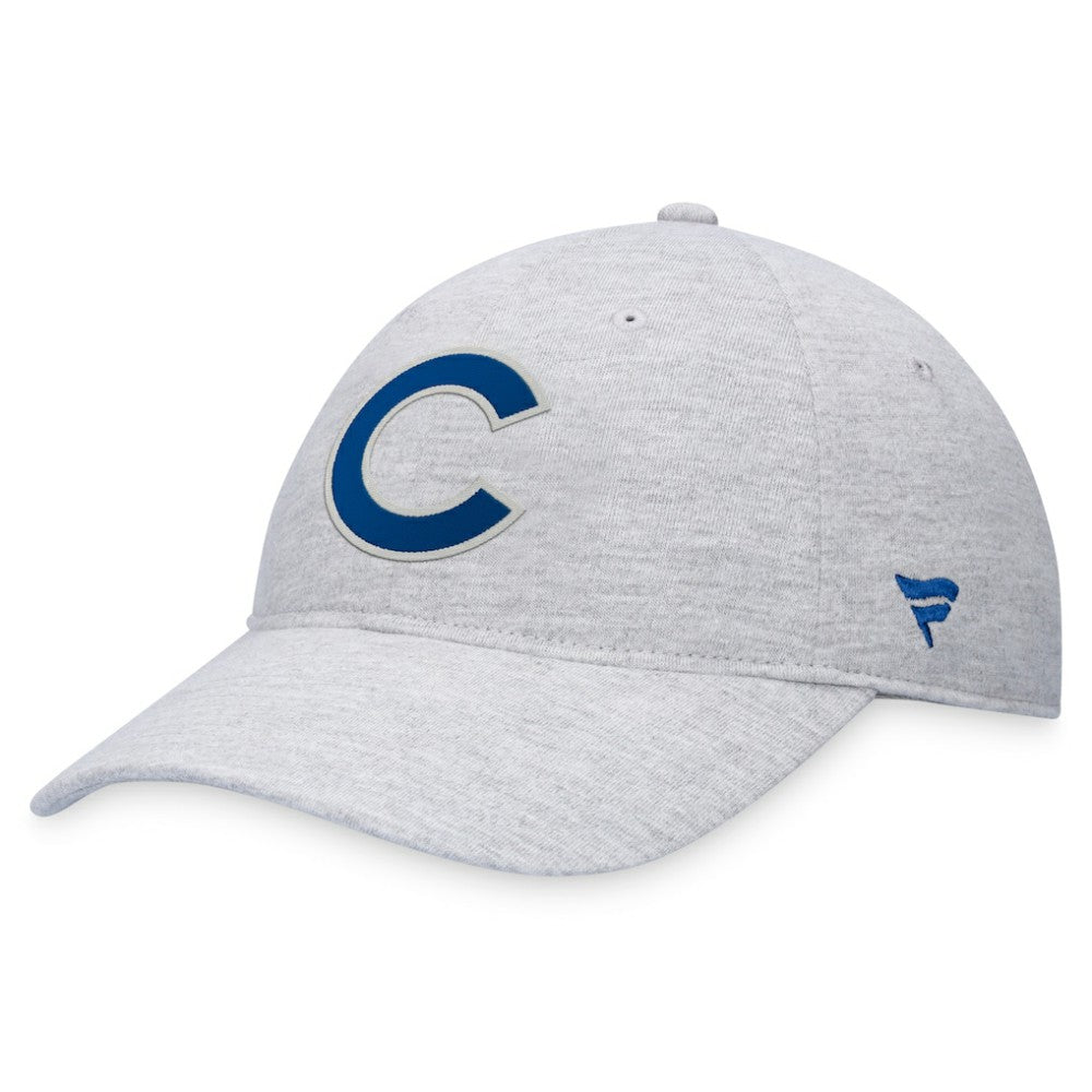 Chicago Cubs Fanatics Logo Adjustable Hat - Gray Hats
