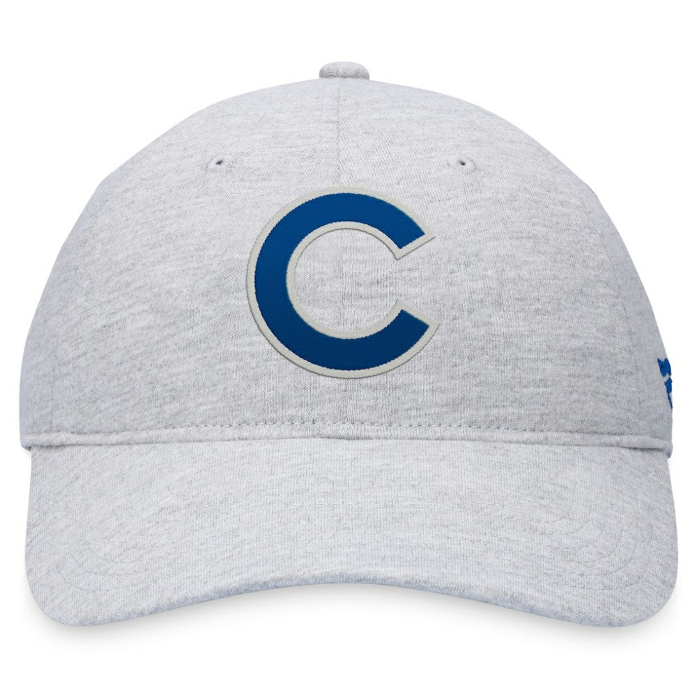 Chicago Cubs Fanatics Logo Adjustable Hat - Gray Hats