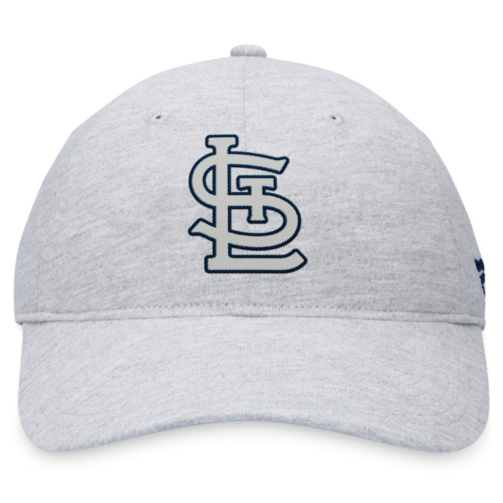 St. Louis Cardinals Fanatics Logo Adjustable Hat - Gray Hats