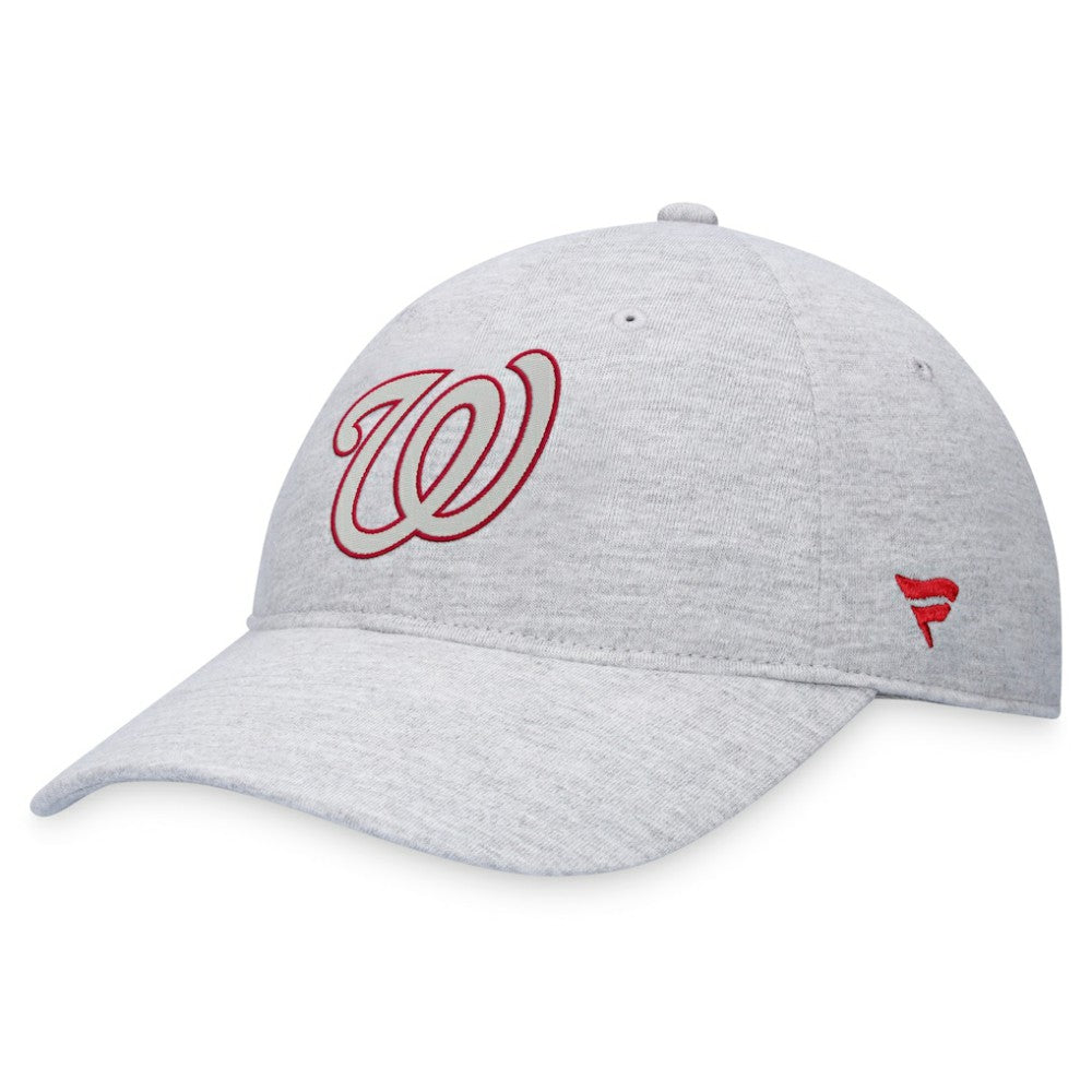 Washington Nationals Fanatics Logo Adjustable Hat - Gray Hats