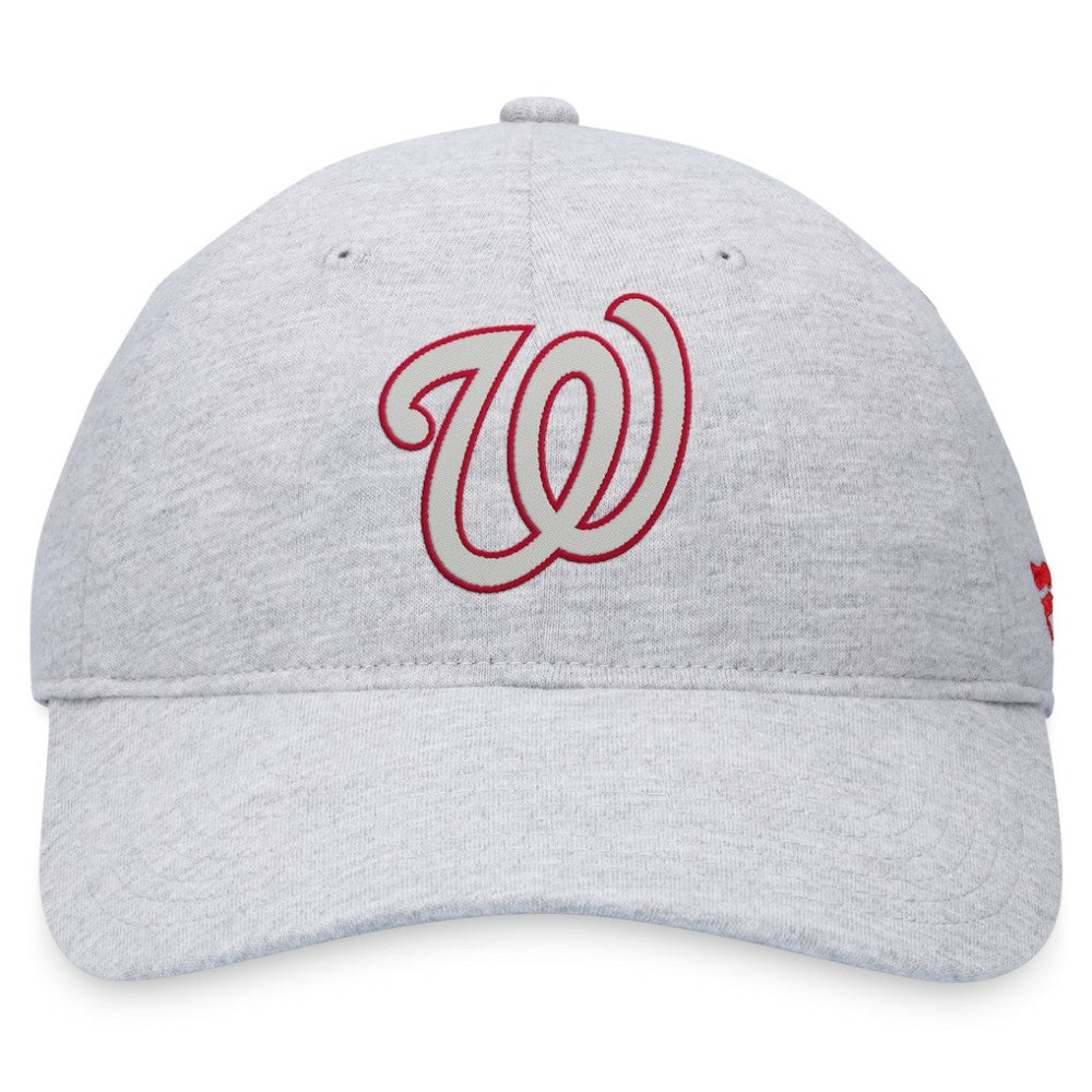 Washington Nationals Fanatics Logo Adjustable Hat - Gray Hats