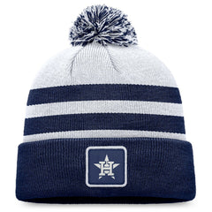 Houston Astros Fanatics Cuffed Knit Hat with Pom - Gray Hats
