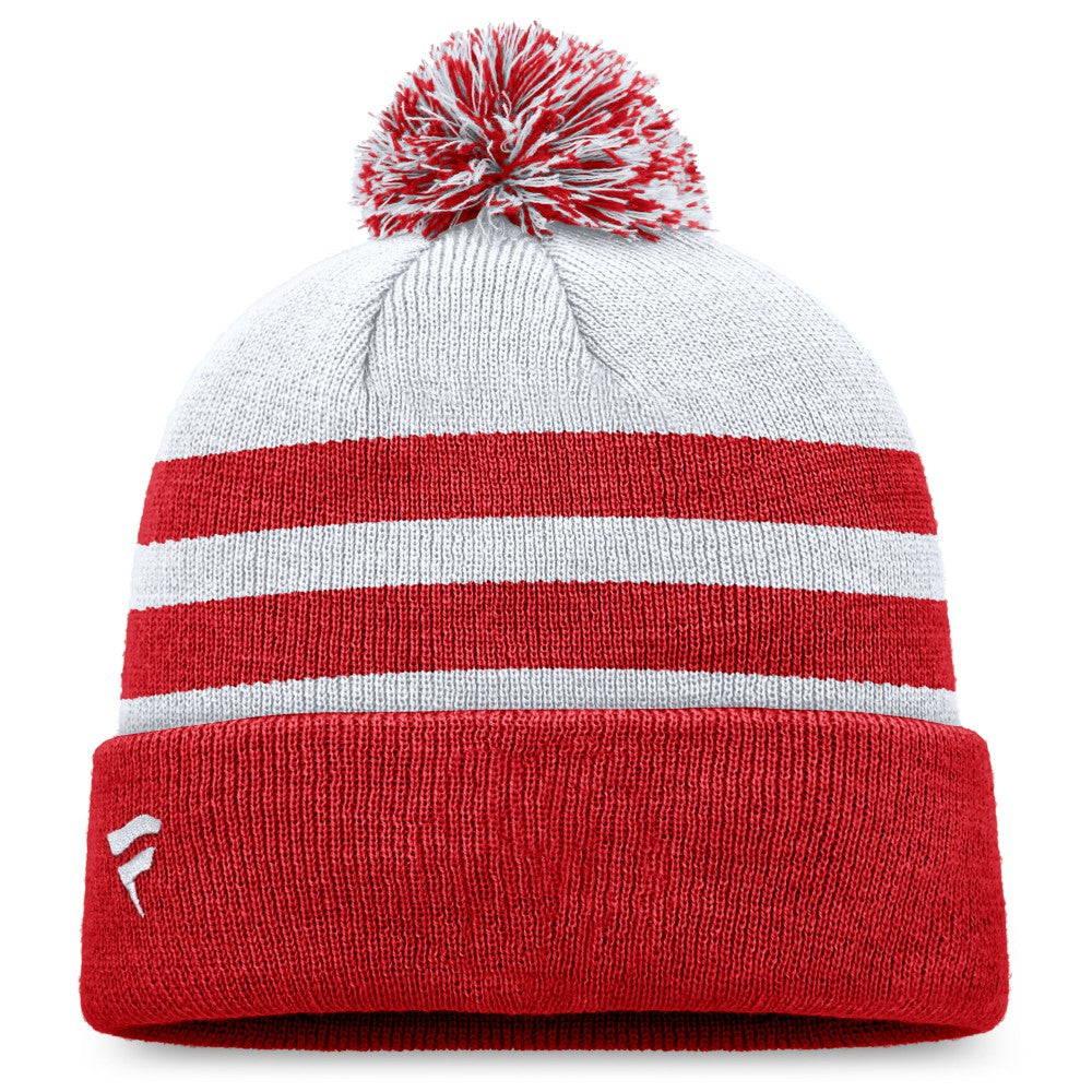 Los Angeles Angels Fanatics Cuffed Knit Hat with Pom - Gray Hats