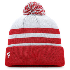 Los Angeles Angels Fanatics Cuffed Knit Hat with Pom - Gray Hats