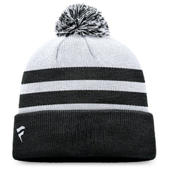Miami Marlins Fanatics Cuffed Knit Hat with Pom - Gray Hats