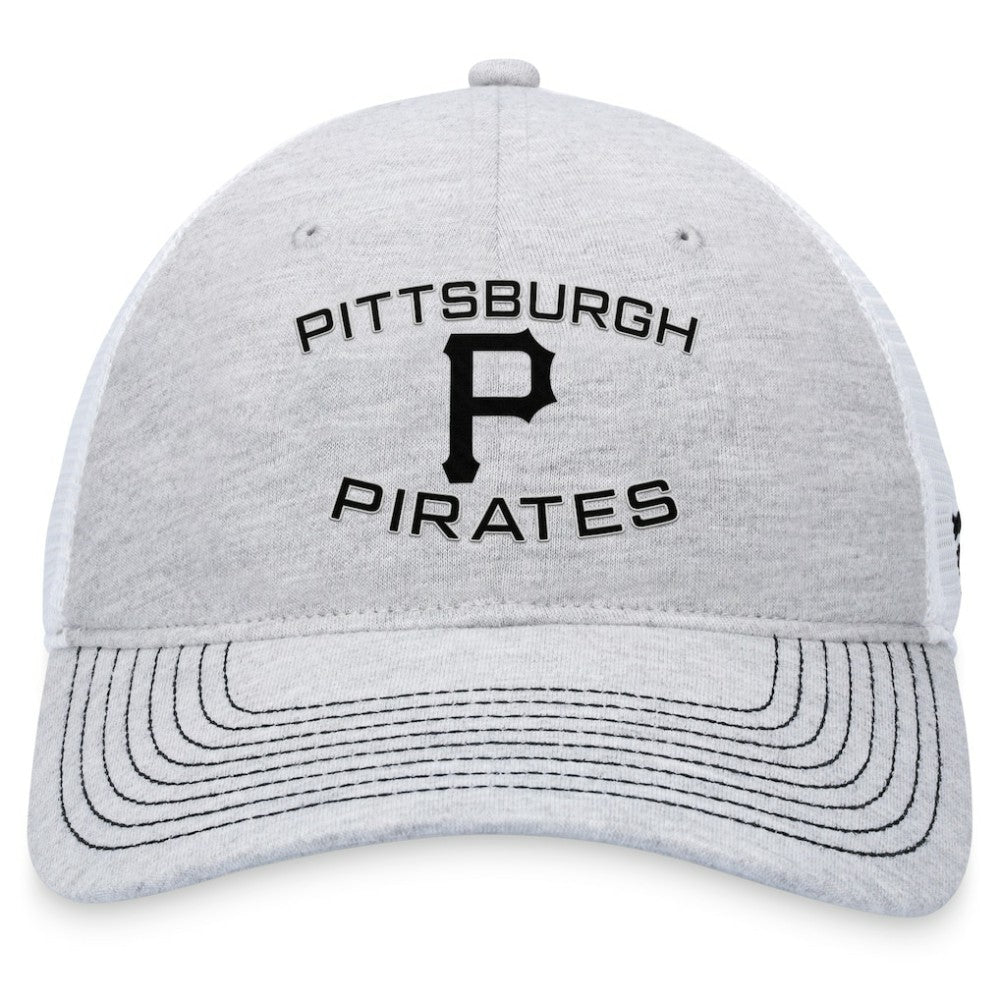 Pittsburgh Pirates Fanatics Trucker Adjustable Hat - Gray Hats