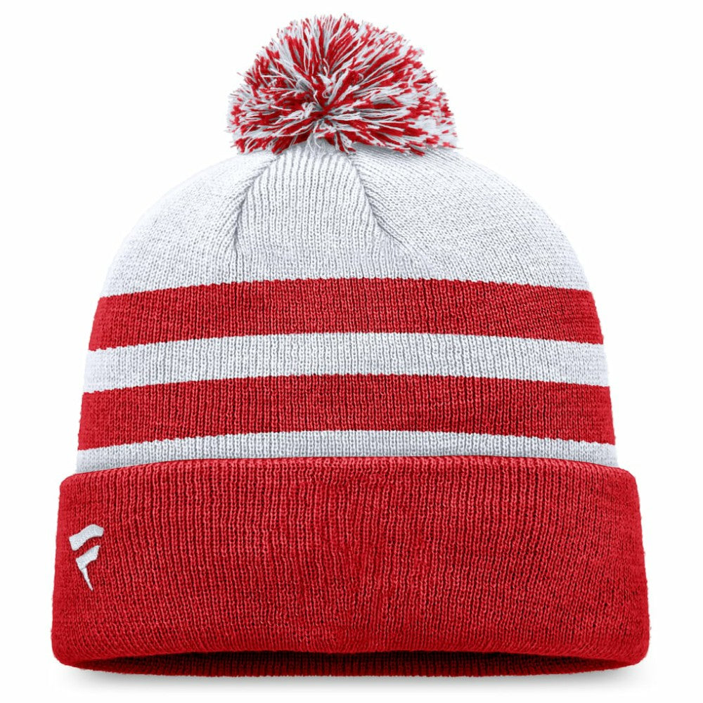 Washington Nationals Fanatics Cuffed Knit Hat with Pom - Gray Hats