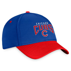Chicago Cubs Fanatics Stacked Logo Flex Hat - Royal/Red Hats