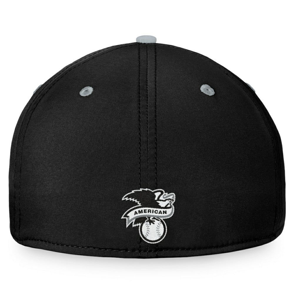 Chicago White Sox Fanatics Stacked Logo Flex Hat - Black/Gray Hats