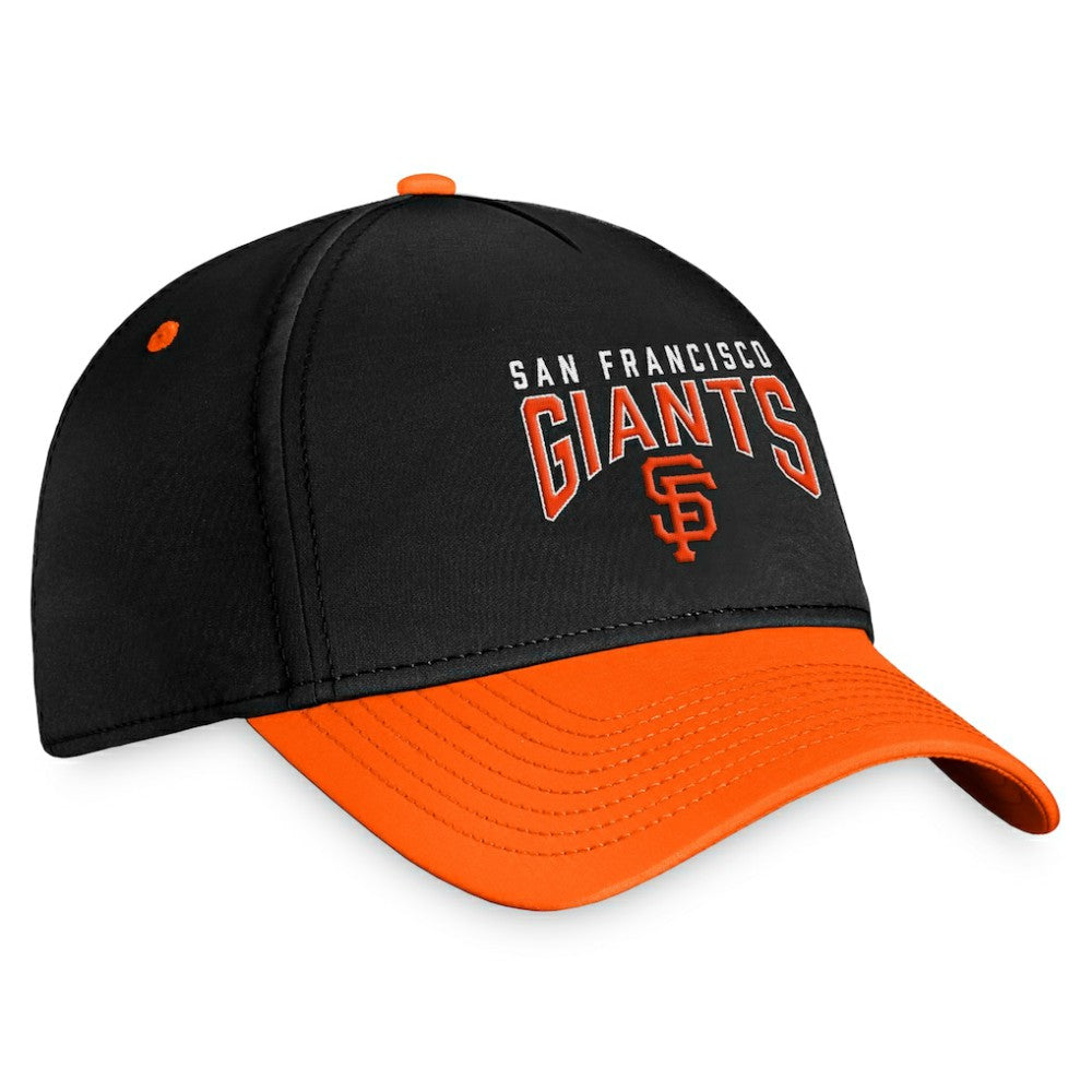 San Francisco Giants Fanatics Stacked Logo Flex Hat - Black/Orange Hats