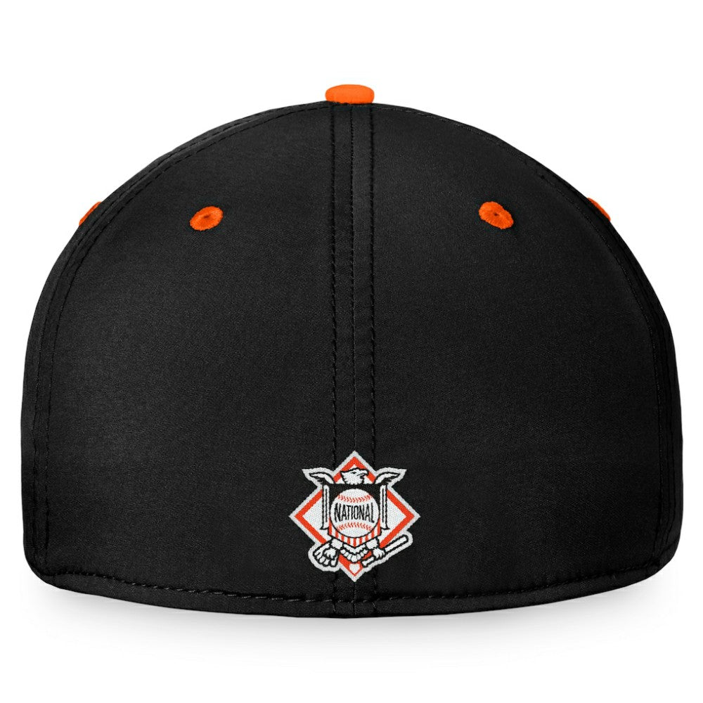 San Francisco Giants Fanatics Stacked Logo Flex Hat - Black/Orange Hats