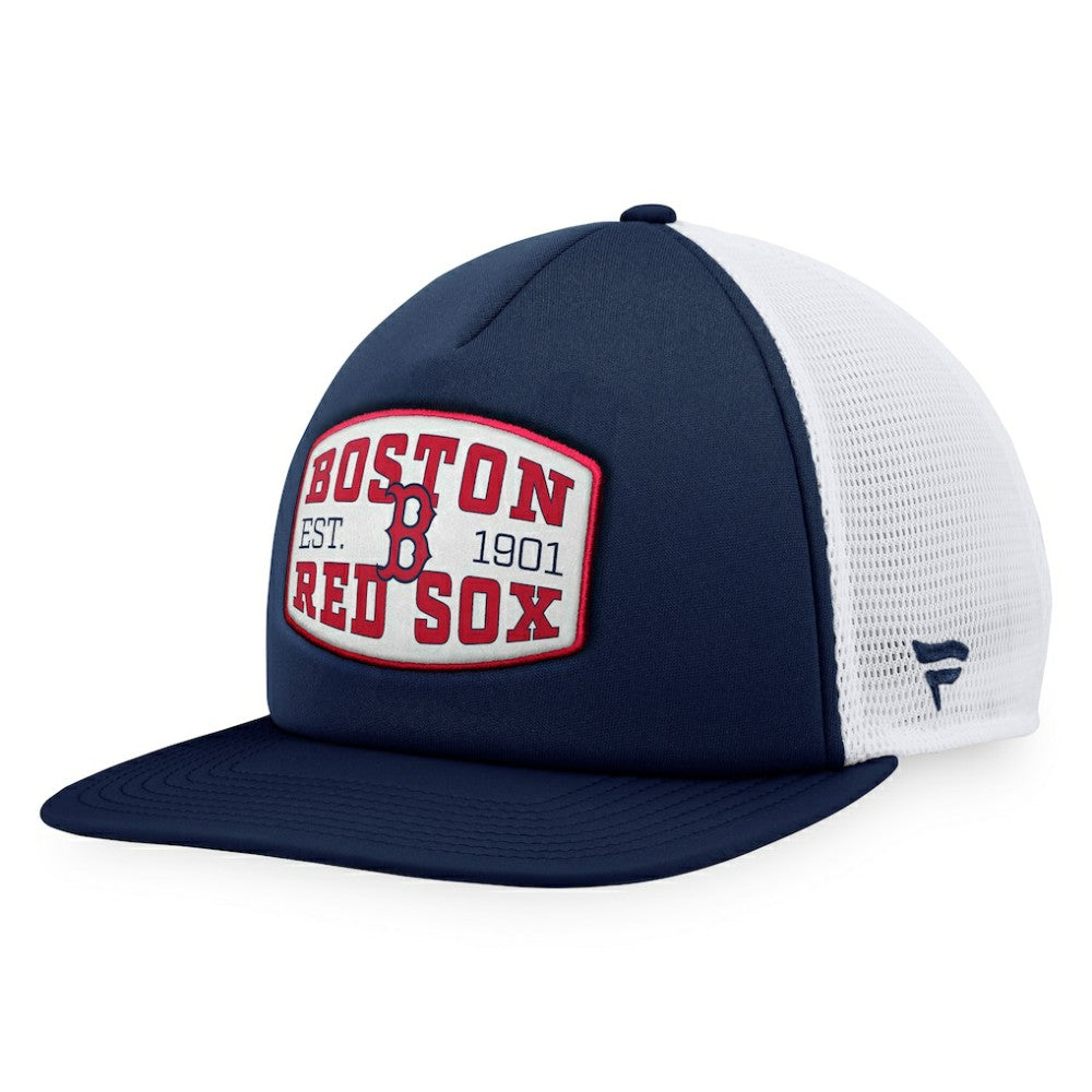 Boston Red Sox Fanatics Foam Front Patch Trucker Snapback Hat - Navy Hats