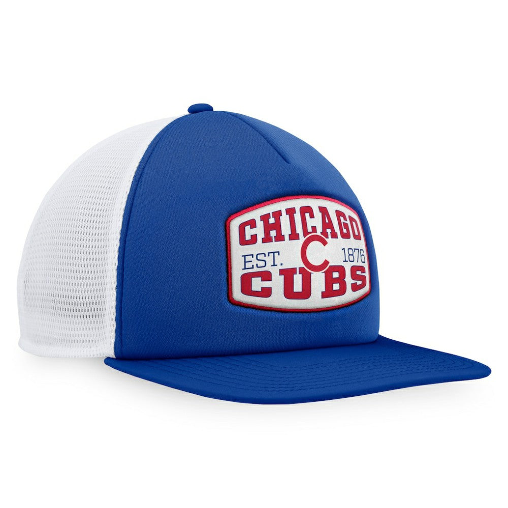 Chicago Cubs Fanatics Foam Front Patch Trucker Snapback Hat - Royal Hats