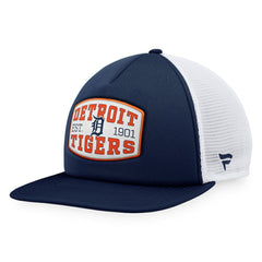 Detroit Tigers Fanatics Foam Front Patch Trucker Snapback Hat - Navy Hats