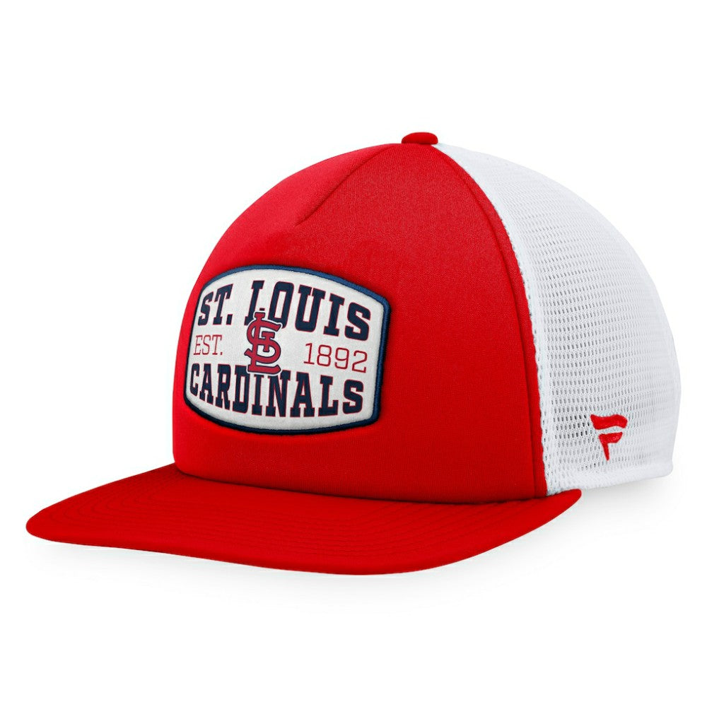 St. Louis Cardinals Fanatics Foam Front Patch Trucker Snapback Hat - Red Hats
