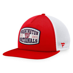 Washington Nationals Fanatics Foam Front Patch Trucker Snapback Hat - Red Hats
