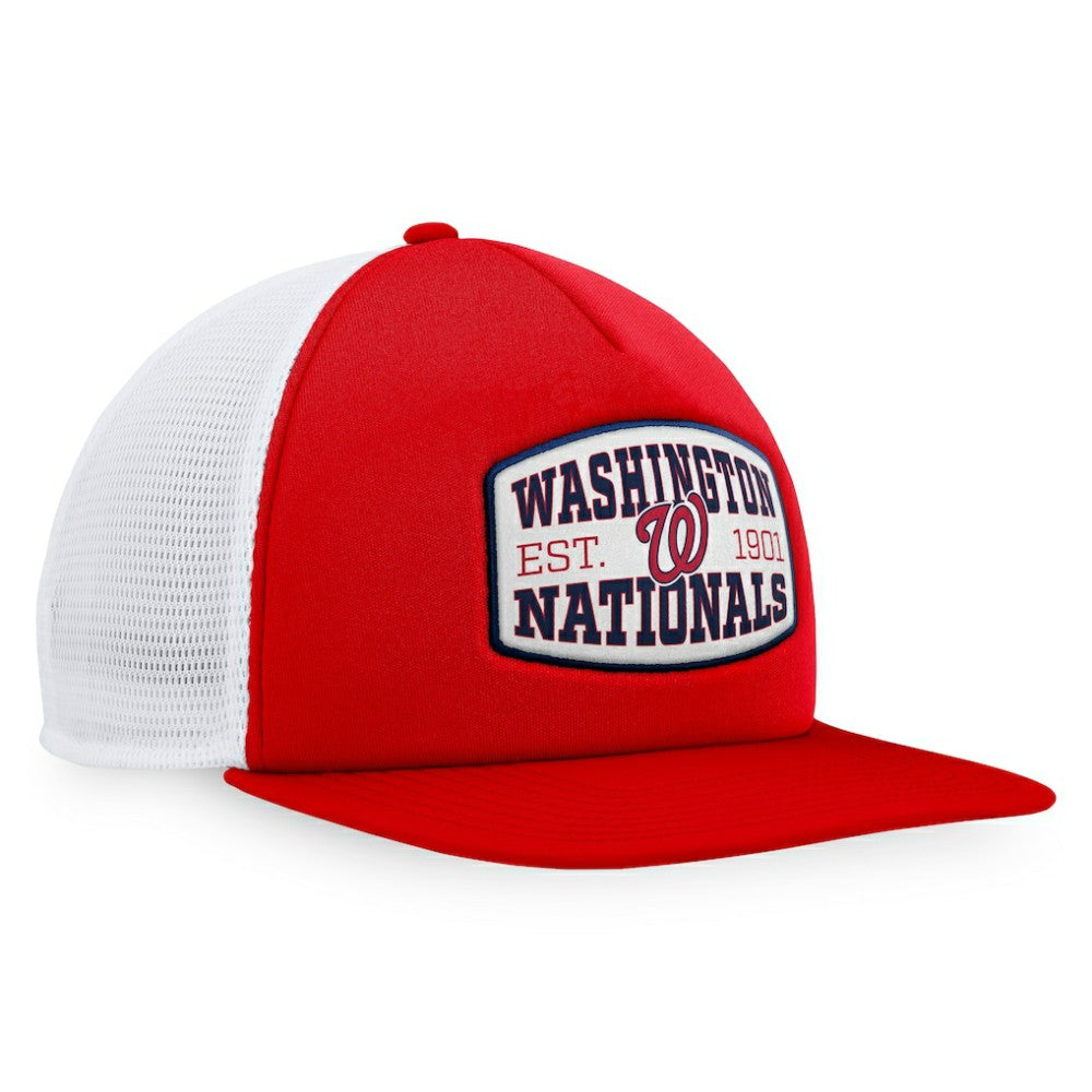Washington Nationals Fanatics Foam Front Patch Trucker Snapback Hat - Red Hats