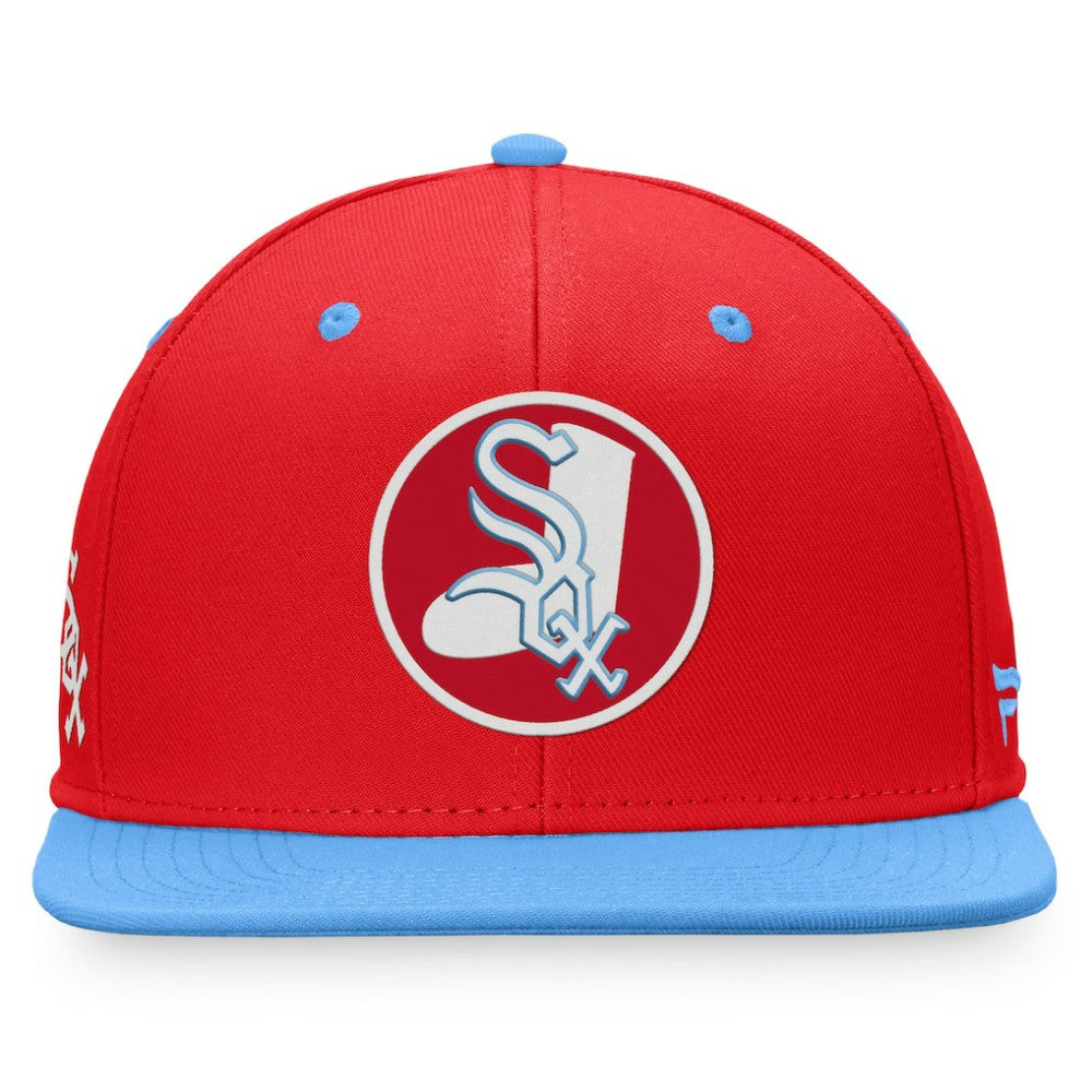 Chicago White Sox Fanatics Cooperstown Collection Two-Tone Fitted Hat - Red/Light Blue Hats