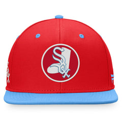 Chicago White Sox Fanatics Cooperstown Collection Two-Tone Fitted Hat - Red/Light Blue Hats