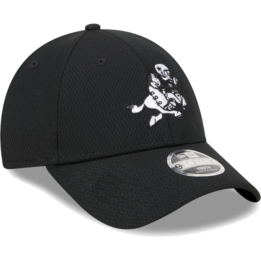 Dallas Cowboys New Era Youth Retro Joe Main B-Dub 9FORTY Adjustable Hat Black