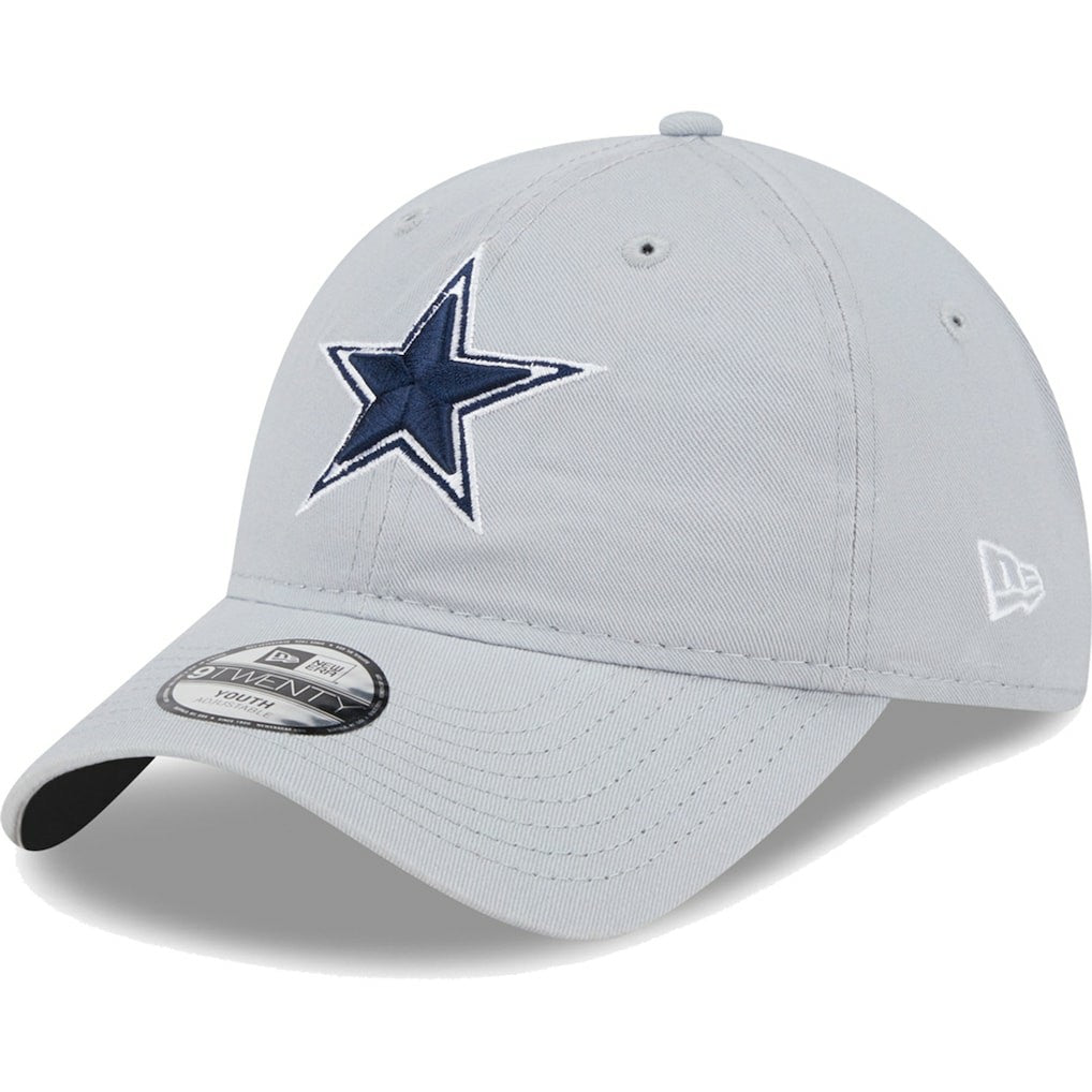 Dallas Cowboys New Era Youth Main Core Classic 2.0 9TWENTY Adjustable Hat Gray