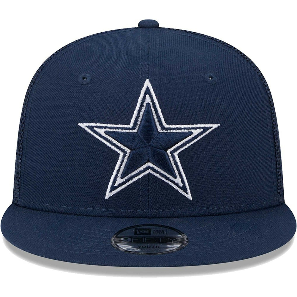 Dallas Cowboys New Era Youth Main Trucker 9FIFTY Snapback Hat Navy