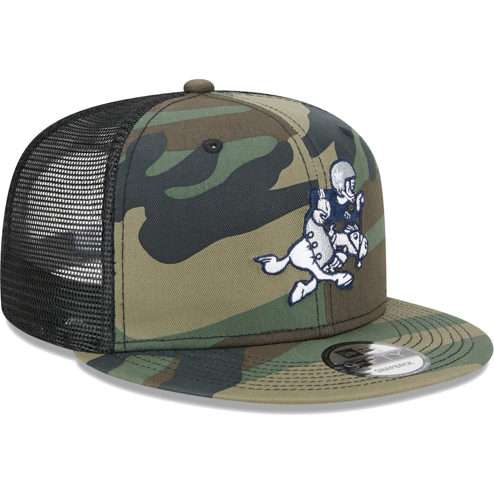 Dallas Cowboys New Era Retro Joe Main Trucker 9FIFTY Snapback Hat Camo