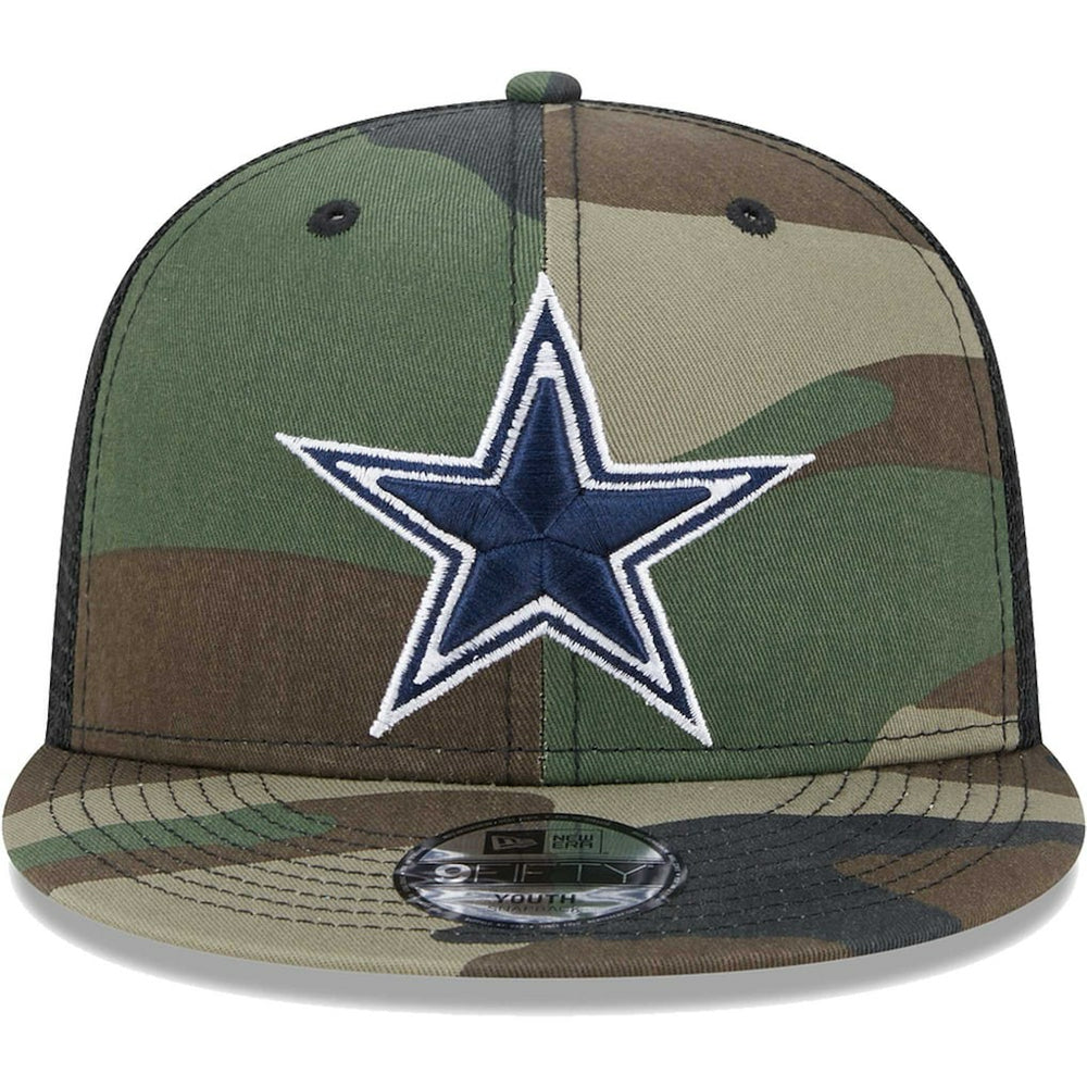 Dallas Cowboys New Era Youth Main Trucker 9FIFTY Snapback Hat Camo