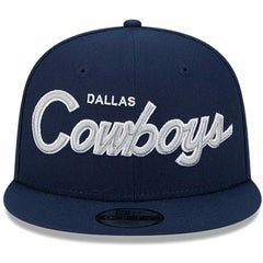 Dallas Cowboys New Era Youth Main Script 9FIFTY Snapback Hat Navy