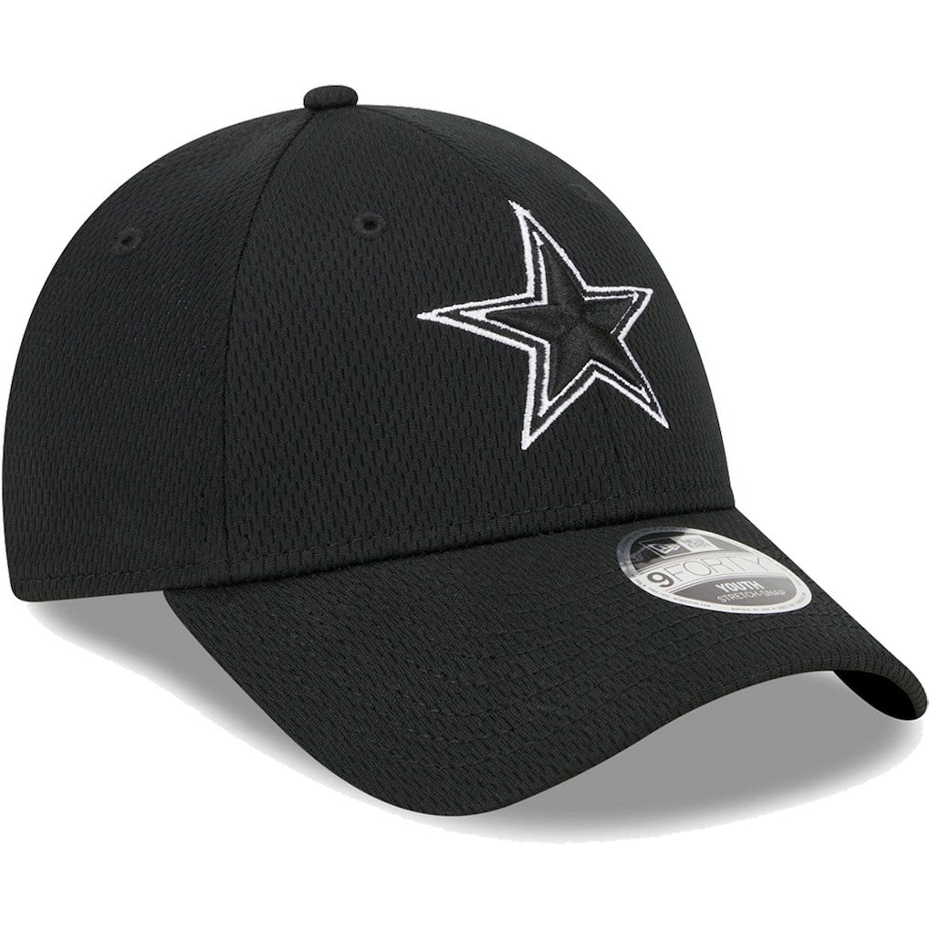 Dallas Cowboys New Era Youth Main B-Dub 9FORTY Adjustable Hat Black