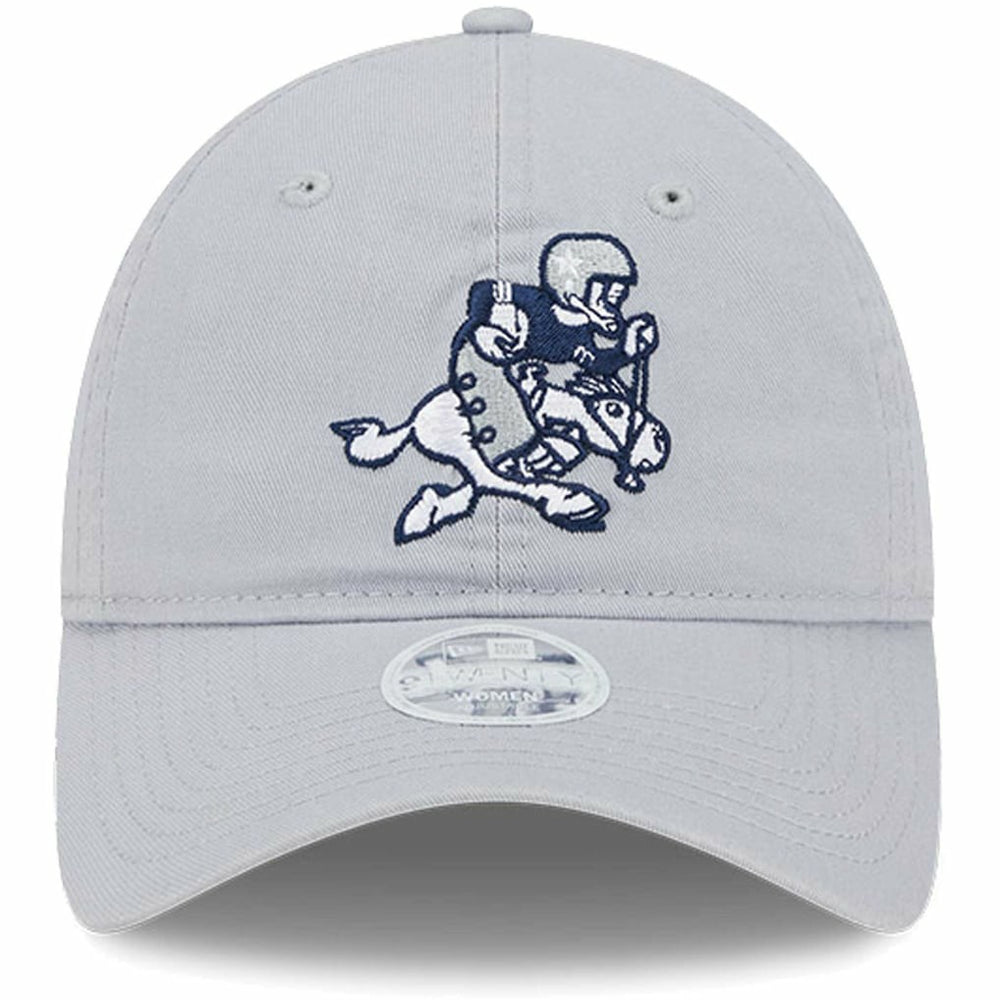Dallas Cowboys New Era Women's Throwback Main Core Classic 2.0 9TWENTY Adjustable Hat Gray