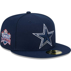 Dallas Cowboys New Era Main Patch 59FIFTY Fitted Hat Navy