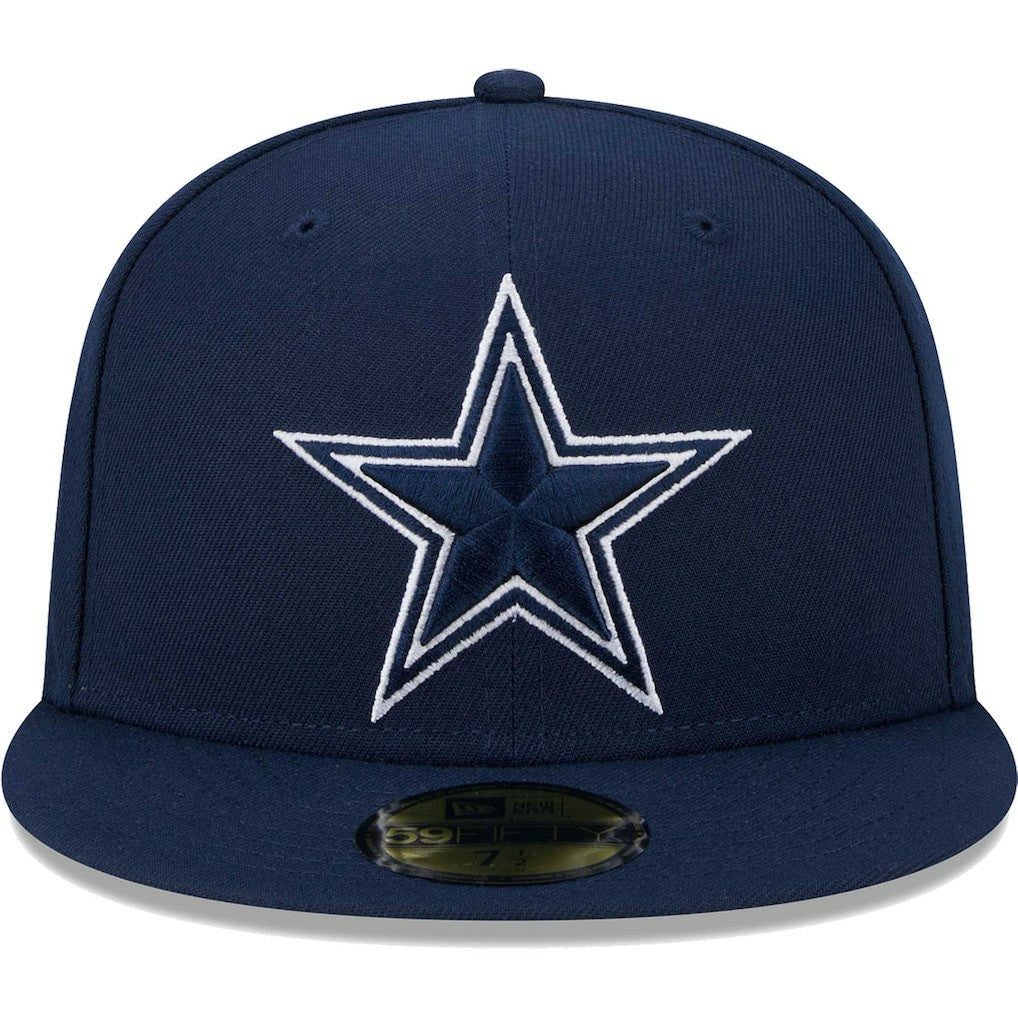 Dallas Cowboys New Era Main Patch 59FIFTY Fitted Hat Navy