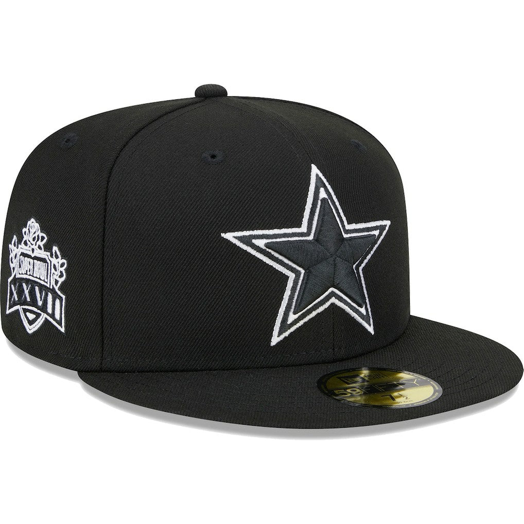 Dallas Cowboys New Era Main Patch 59FIFTY Fitted Hat Black