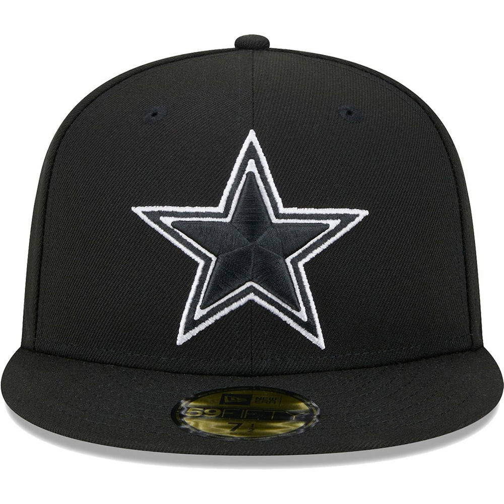 Dallas Cowboys New Era Main Patch 59FIFTY Fitted Hat Black