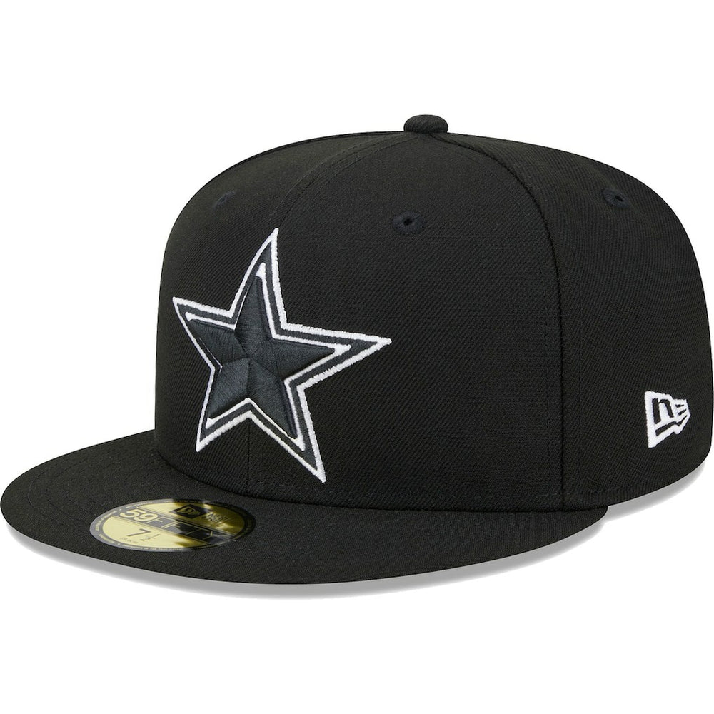 Dallas Cowboys New Era Main Patch 59FIFTY Fitted Hat Black